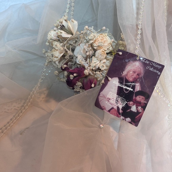 Elsie Massey Large Victorian Wedding Porcelain Doll Lace Pearls RUBY 24'' - Picture 3 of 15